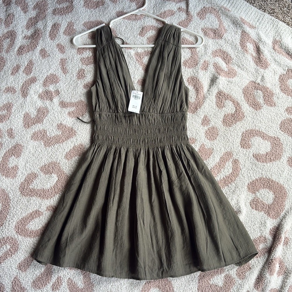Abercrombie & Fitch Olive Green Mini Dress